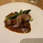 デトレゾン - リードボーポルチーニ茸ソテー
      レンズ豆