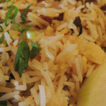 アーンドラ・キッチン - マトンビリヤニ　アップで