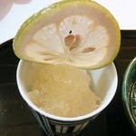 たか田八祥 - かぼすシャーベット