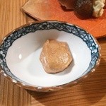 たか田八祥 - 醤油のスフレ（刺身につけて食べます）