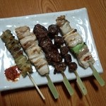 鳥ふみ - 焼き鳥盛り合わせ（5本）