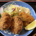 猫丸食堂 - ★猫丸メンチカツと牡蠣フライ