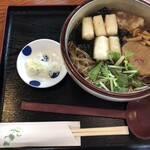 そば処みよし - 揚げ餅そば、温かいのです。