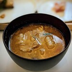 Sincronia di Shinji Harada - 濃厚な豚汁。ポタージュのようで、お腹が温まりました。朝もやっぱり汁ものが好き。