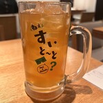 ハカタホタル - 黒豆焙じ茶ハイ550円