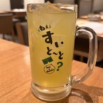 ハカタホタル - 八女緑茶ハイ550円