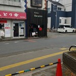 キッチン ブルー グローブ - その反対側にグローブがあります、目の前の道は封鎖されていました