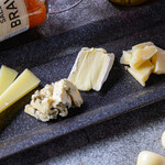 Assorted cheese platter