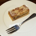 キッチン ブルー グローブ - アップルケーキのアップ