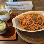 ヒラオカフェ - 〜ランチセット〜 ナポリタンスパゲッティ 大盛り