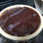 キッチン ブルー グローブ - チョコあずきスプレッドのアップ