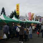 キッチン ブルー グローブ - かなり賑わっている、お茶処ののれん