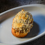 Snow crab and herb breadcrumbs