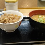 Matsuya - 豚汁100円+牛めし小