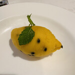 北島亭 - お腹いっぱいなのでソルベだけ