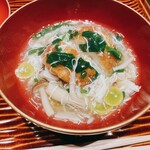 炭とおがわ - 海老芋餅粉揚げ 蟹あんかけ