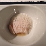 81 - リンゴと泡と北海道のホタテと摩り下ろしリンゴ