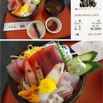 れすとらん海鮮庵 - 海“選”丼。海鮮庵(愛知県西尾市　一色さかな広場内)食彩賓館撮影