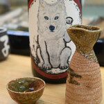 寿司・うなぎ 羽子吾 - 久米桜 生もと純米 招き狼さん その弐の茶Ver