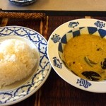 サワディー - ランチのグリーンカレー（ハーフサイズ）