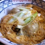 Sanuki Udon Amagiri - 牡蠣玉丼_2013年11月