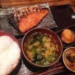 越後屋喜八郎 - 「厚切り銀鮭定食」
