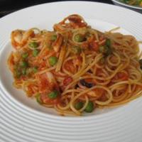 レストラン フィオーレ - ヤリイカのトマトソースパスタ