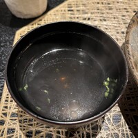 鉄板焼き 太縁 - お吸い物