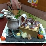 味の店 スズラン - 尺アジ（刺身）