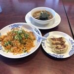 Bamiyan - キムチチャーハン＋餃子3ケ・半ラーメン　2023/7/30