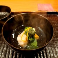 鎌倉 北じま - ⚫クエ  紅花ぼろ菊  お椀