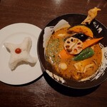 スープカレー忍者 - カリカリ梅がかわいい