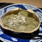 富小路 やま岸 - 【焼物】:焼き香箱ガニの甲羅焼き