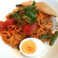 シンガポール・シーフード・リパブリック 大丸梅田 - 1st time eating mee goreng...spicy good!