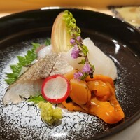 鮨 赤酢 はなやま - 刺し身盛り合わせ