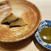 くるますし - 【写真⑤】煮黒鮑(愛媛県二神島)、黒鮑の肝ソース