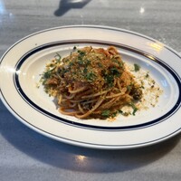 GRIGLIA Pagina - 鰯のスパゲッティシチリアーナ
                    ベッカフィーコ仕立て（+300）