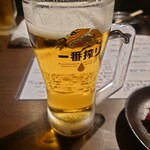 地酒と道産食材 一笑 - 一番搾り(生ビール)