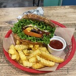 Jack's pizza and burgers - 尼崎バーガー＋お得なセット（上から）