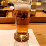 Sushidokoro Hinoki - 生ビール
