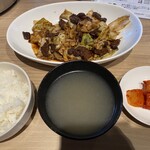 焼肉ホルモンひろ屋 - 牛ハラミ定食 1078円