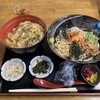 Mem Bou - 田舎うどん(梅トッピング)、親子丼