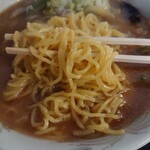 ふじみや食堂 - 味噌ラーメン　650円　麺アップ