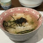 Shunsai Shuzakana Denden - 〆の出汁茶漬け。
