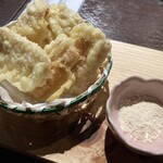 地酒と道産食材 一笑 - 由仁、とうもろこし天ぷら