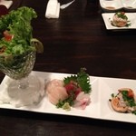 うなぎ屋酒坊・画荘 越後屋 - 前菜3種