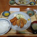 Mampuku Shokudou - あじフライといかフライ定食