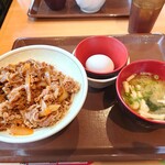 すき家 - 2023年11月　牛丼中盛たまごセット