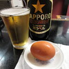 Miyuki - 瓶ビール(650円)とタマゴロウ(50円)