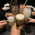 炭火処まるやま - かんぱ〜い！！　ビール以外のアルコールはど〜れだ？